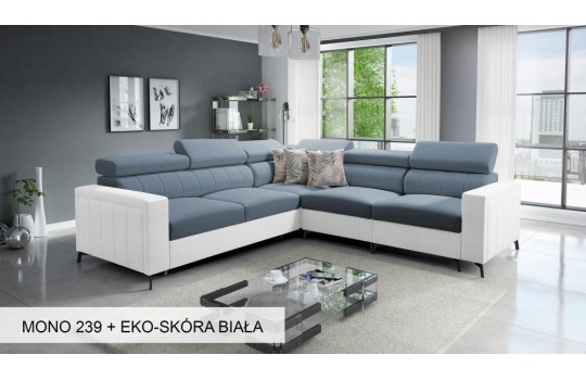 Narożnik dwukolorowy z białym dołem 