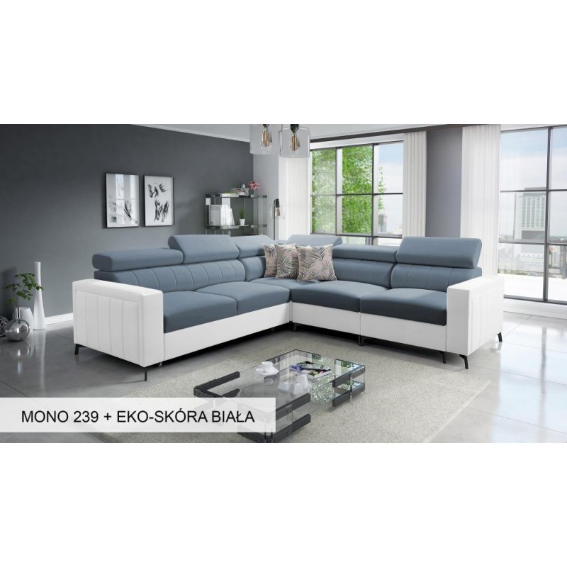 Narożnik dwukolorowy z białym dołem 