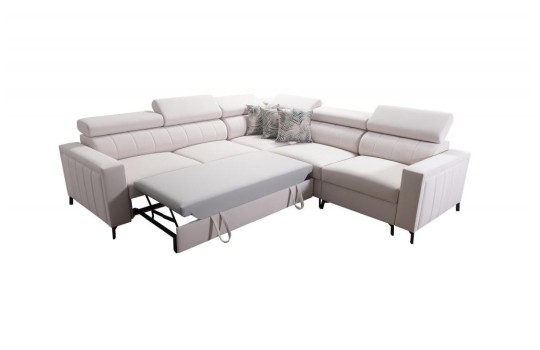 Elegancki narożnik z funkcją spania 