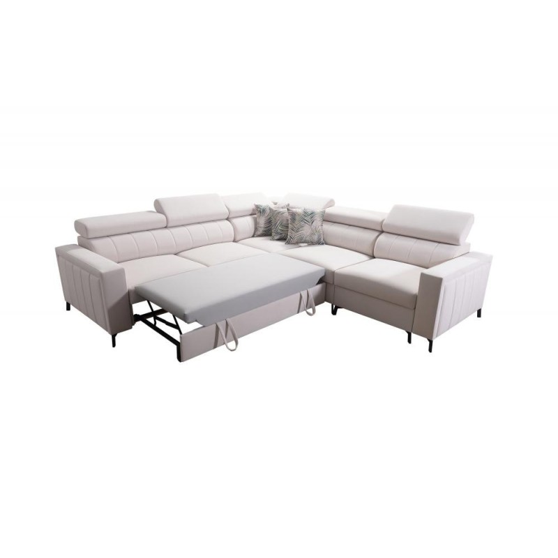 Elegancki narożnik z funkcją spania 