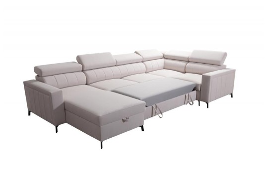 Narożnik z dużą powierzchnią spania 