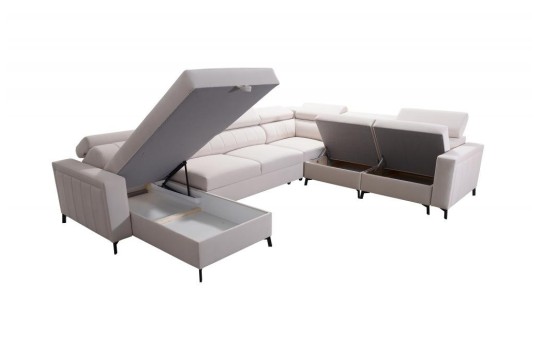 Narożnik z trzema pojemnikami 