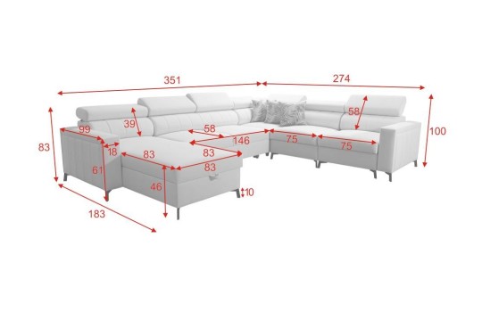 Narożnik Hestia VII 183x351x274 