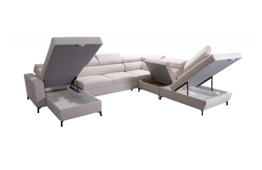 Narożnik z trzema schowkami 