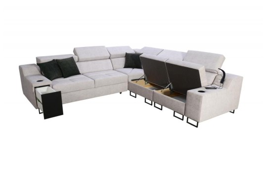 sofa z pojemnikami 