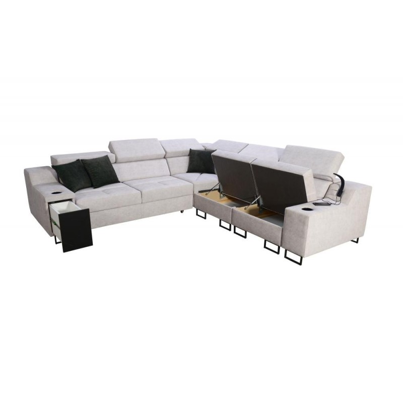 sofa z pojemnikami 