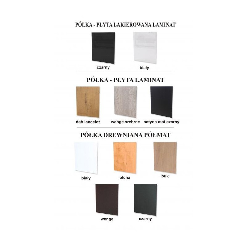 Narożnik z półkami po bokach 