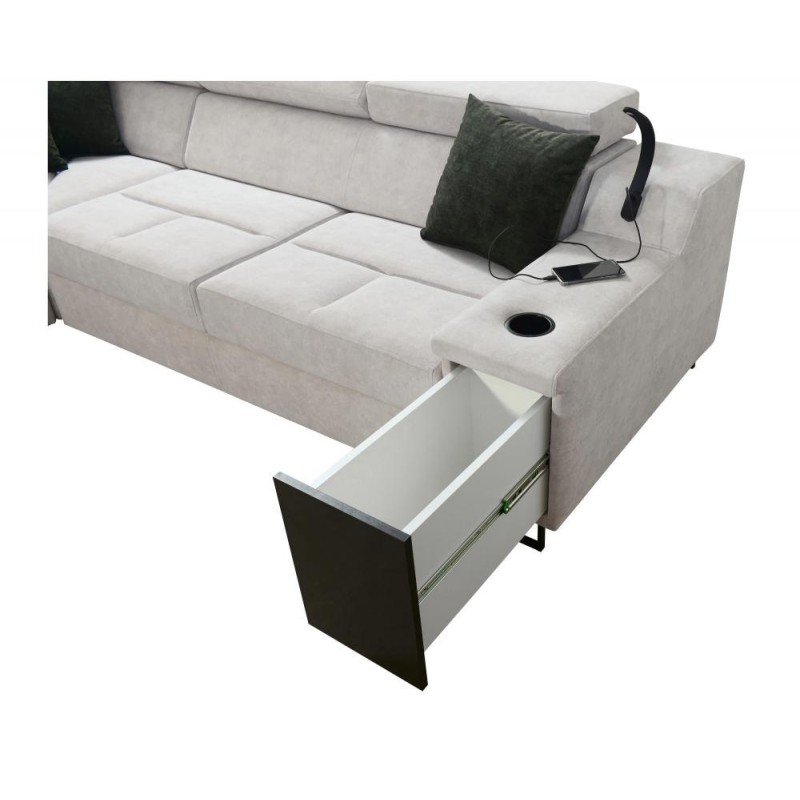 Narożnik z ukrytym barkiem 