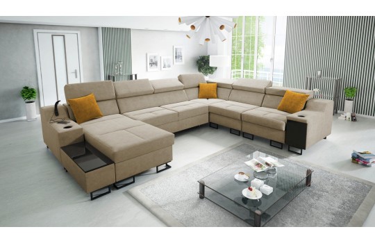 narożnik w kolorze miodowym