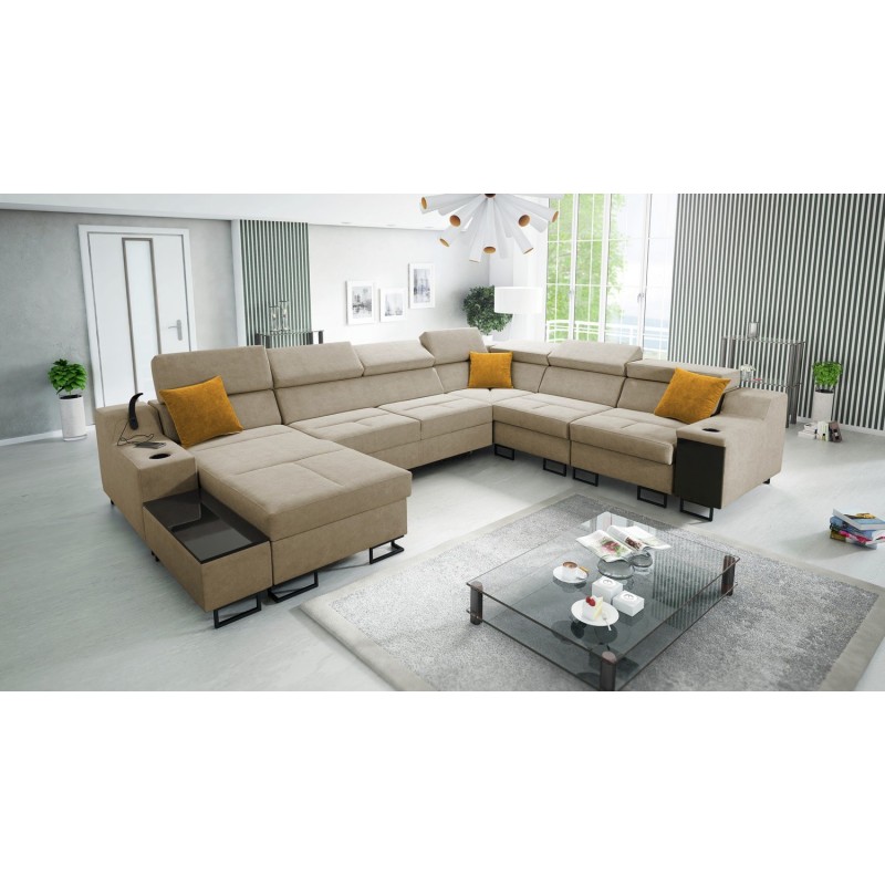 narożnik w kolorze miodowym