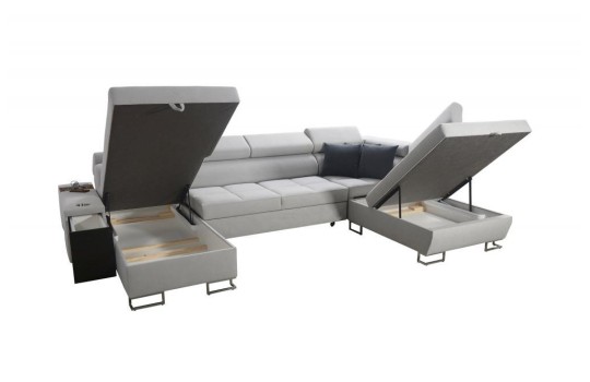 Narożnik z dwoma schowkami 