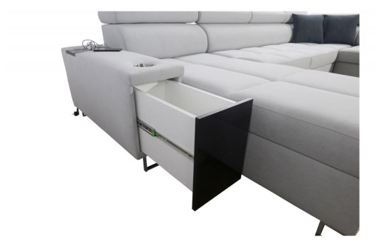 Narożnik Temida VI 183xx360x221cm - z barkiem 