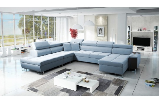 Narożnik w błękitnym obiciu 