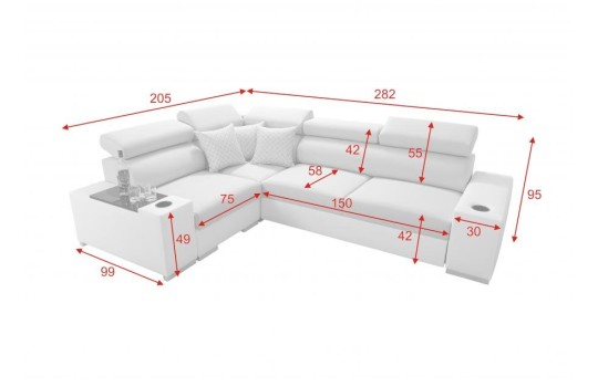 Sofa z funkcją spania do salonu 