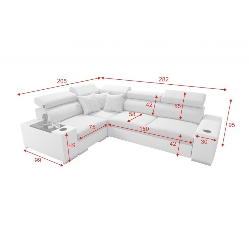 Sofa z funkcją spania do salonu 