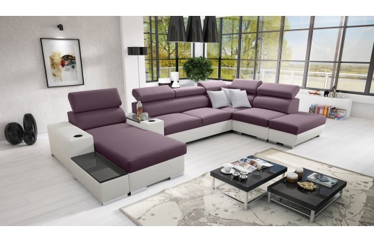 Narożnik w kolorze ciemnego różu 