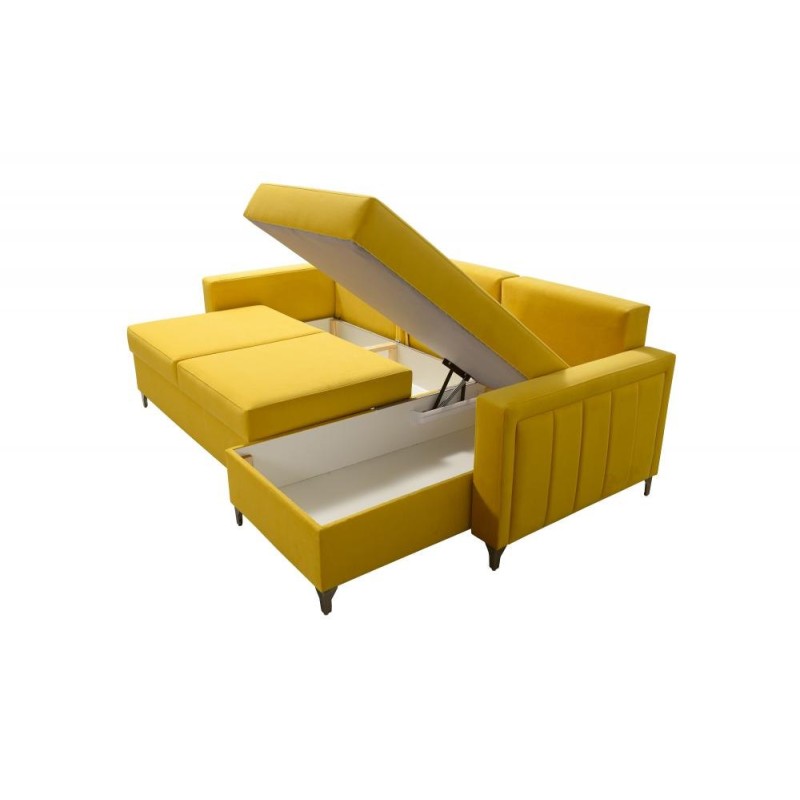 Sofa narożna z dwoma pojemnikami Sofa narożna z dwoma pojemnikami