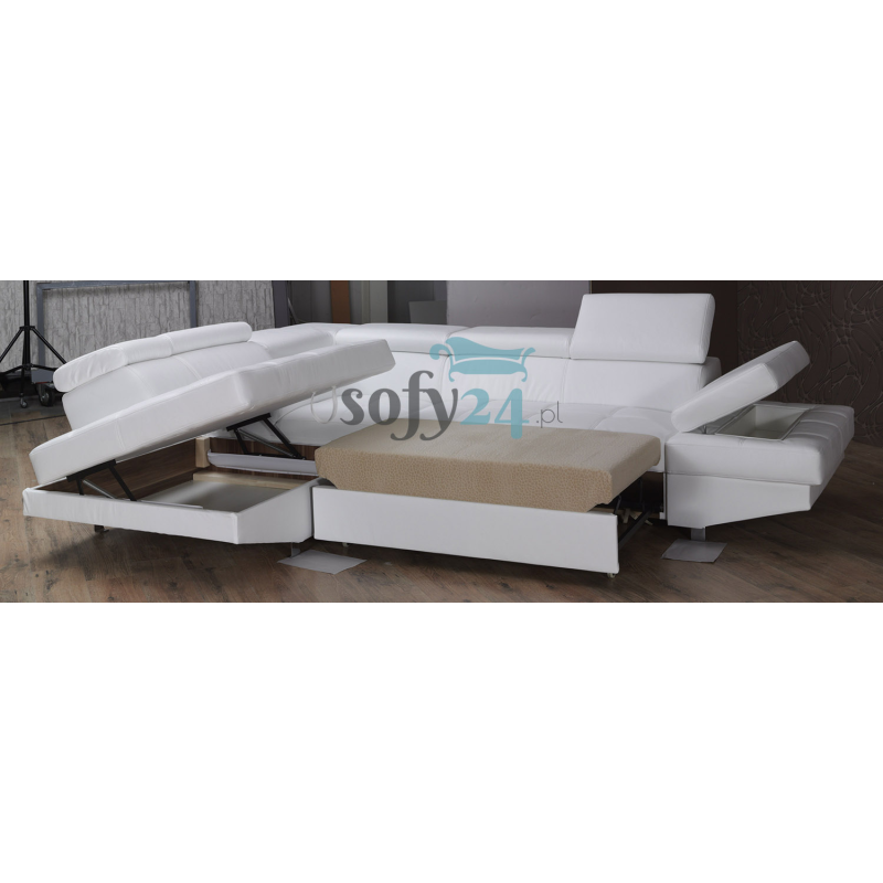 Narożnik wypoczynkowy Linda - po rozłożeniu 