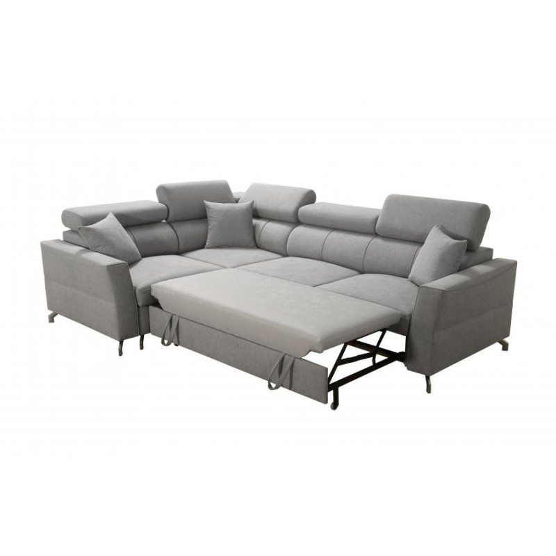 Narożnik z wysuwanym spaniem 