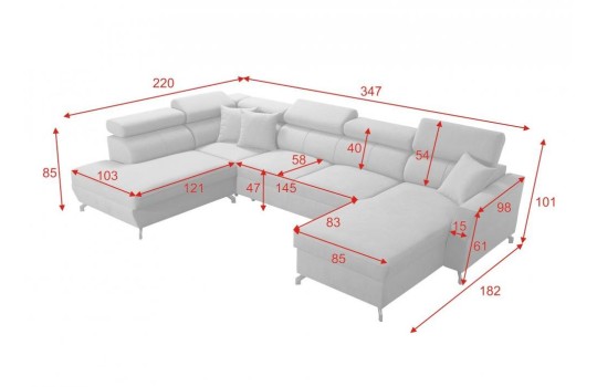 Sofa rozkładana do salonu 