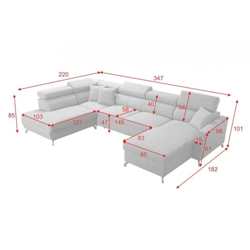 Sofa rozkładana do salonu 