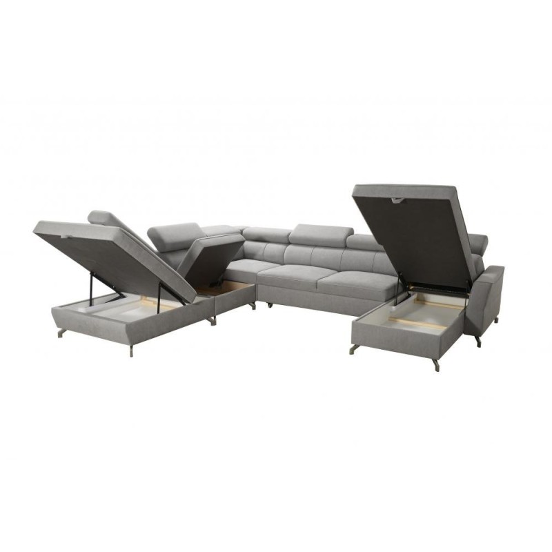 Sofa z dużymi pojemnikami 