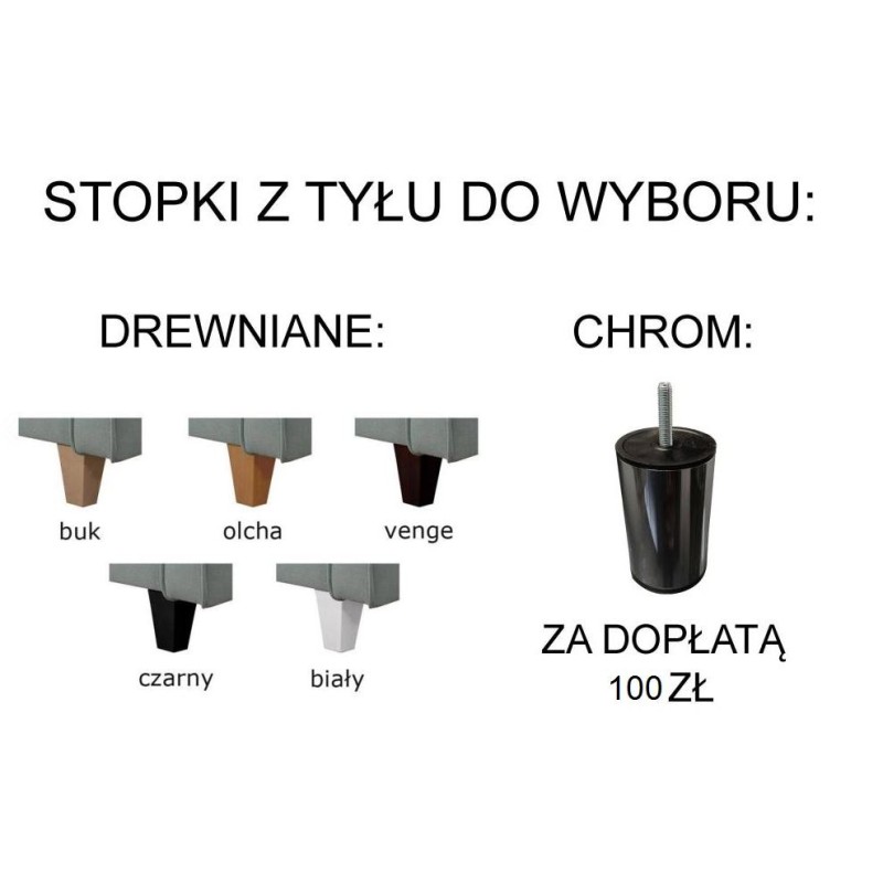 Nóżki do tyłu do wyboru 