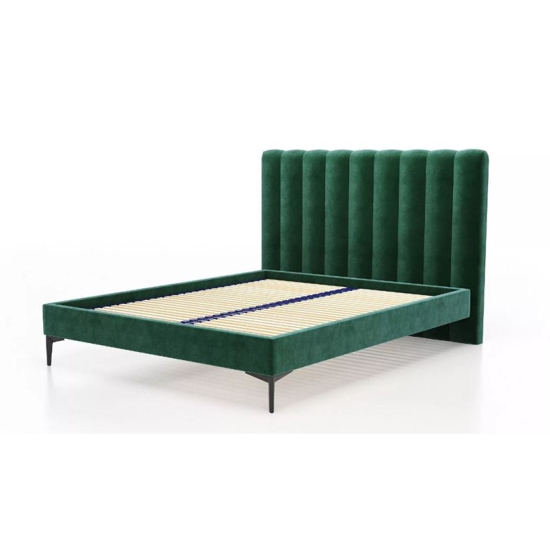 Łóżko pikowane z przeszyciami 