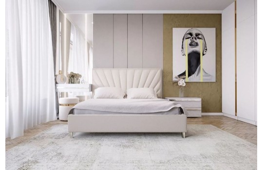 Eleganckie łóżko tapicerowane 