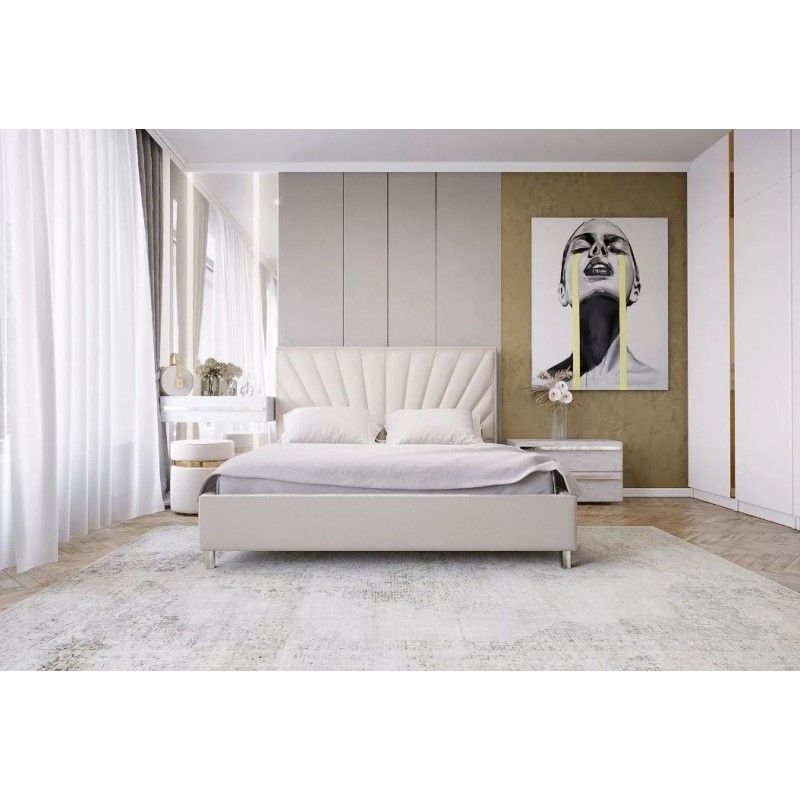 Eleganckie łóżko tapicerowane 