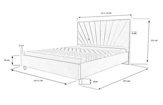 Wymiary łóżka Mateo