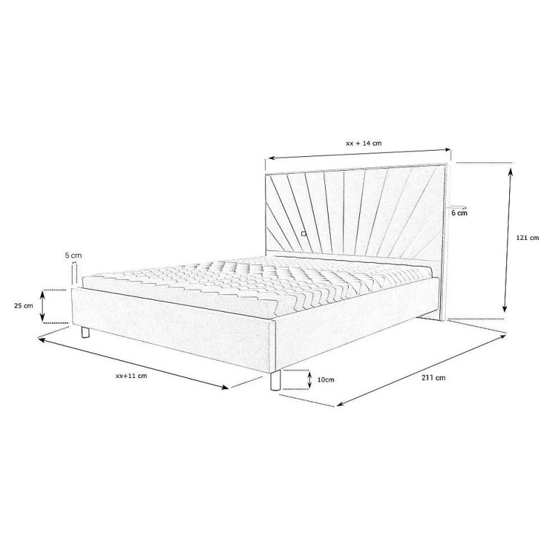 Wymiary łóżka Mateo