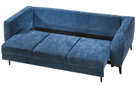 Sofa do spania na wysokich nóżkach 