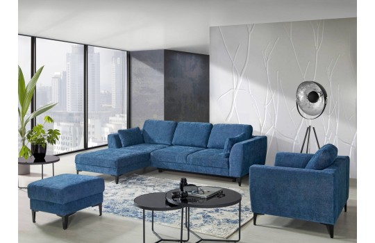 Narożnik fotel i pufa Buena 