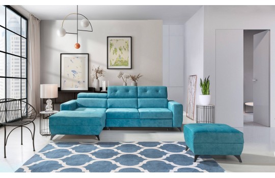 Narożnik z podnoszonymi zagłówkami 