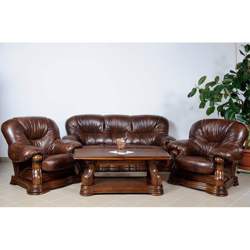 Skórzany narożnik zestaw mebli  Mona