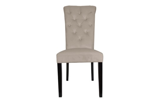 Krzesło pikowane z drewanianymi nogami 