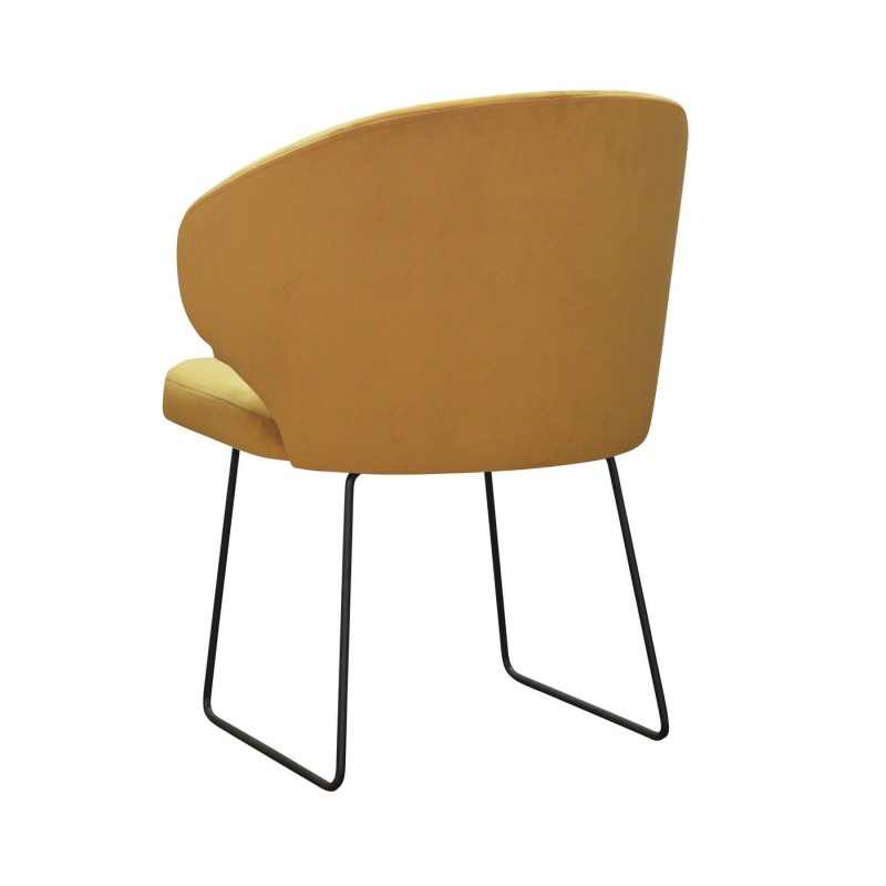 Krzesło Orion w musztardowym kolorze 