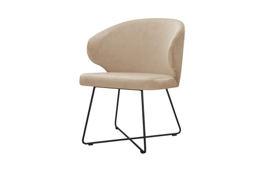 Welwetowe krzesło Orion 