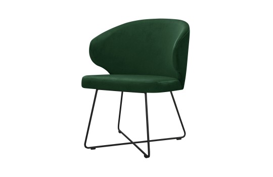 Krzesło Orion w tkaninie welurowej 