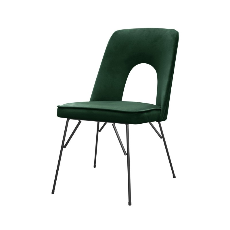 Krzesło w tkaninie welurowej 