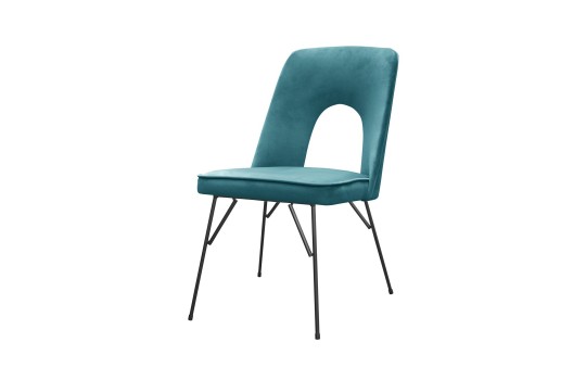 Krzesło na metalowej podstawie 