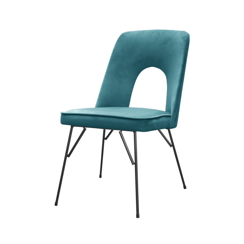 Krzesło na metalowej podstawie 