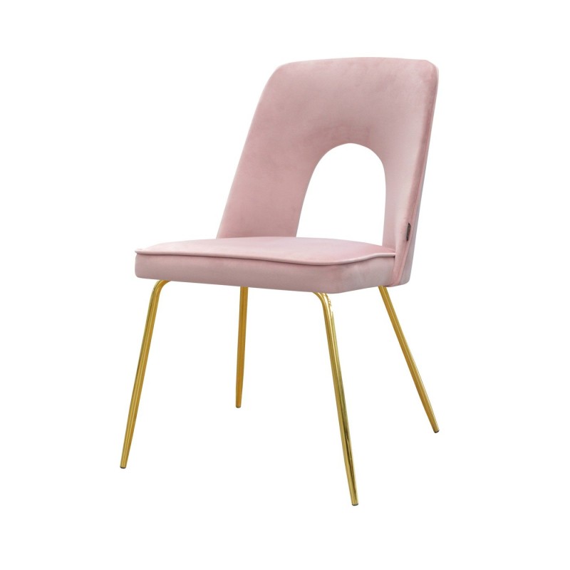 Krzesło Aurelia na złotej podstawie 