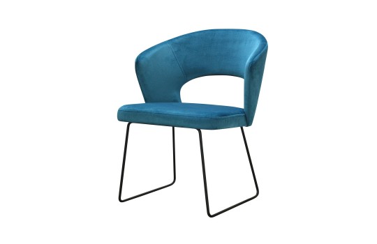 Krzesło na czarnych nogach Miami 