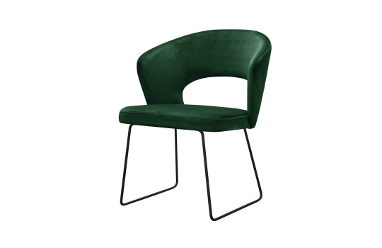 krzesło Miami w zielonym obiciu 