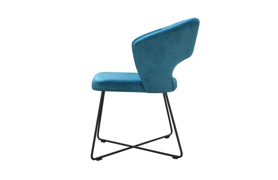 Krzesło Miami w błękitnym kolorze 