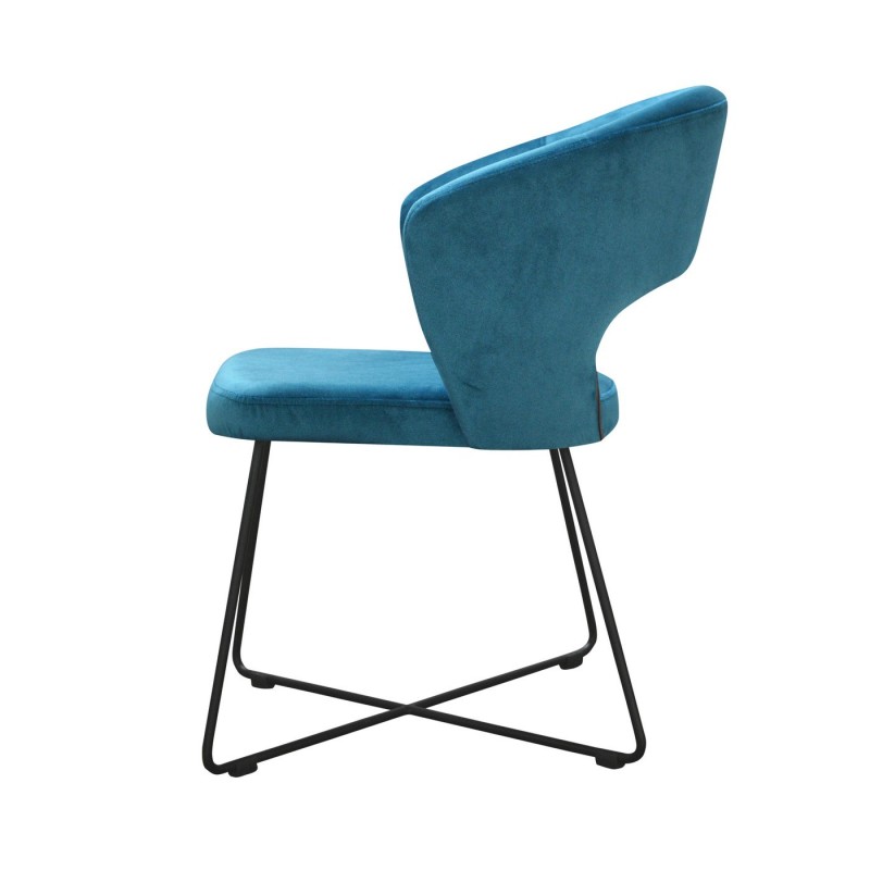 Krzesło Miami w błękitnym kolorze 