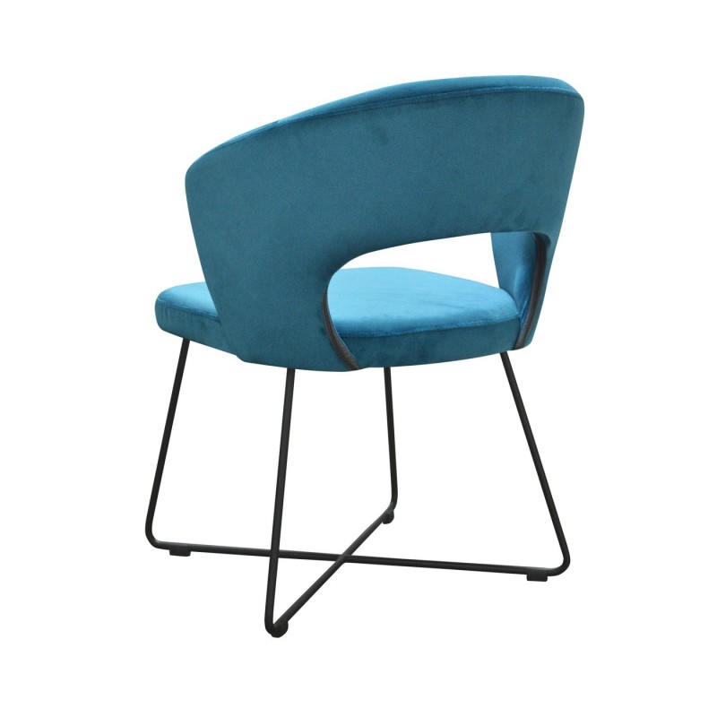 Krzesło z zaoblonym oparciem 