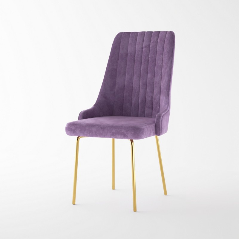 Krzesło Erin ze złotymi nóżkami 